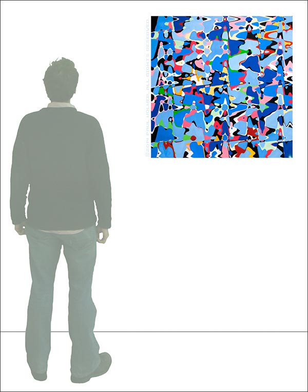 Paul Kolker dot sine wave version, 2014 Relative Sizing- Copyright 2014 Paul Kolker. All Rights Reserved.