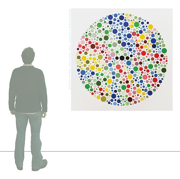 Paul Kolker ishidot circulare blanc op. 1, 2014 Relative Sizing- Copyright 2014 Paul Kolker. All Rights Reserved.